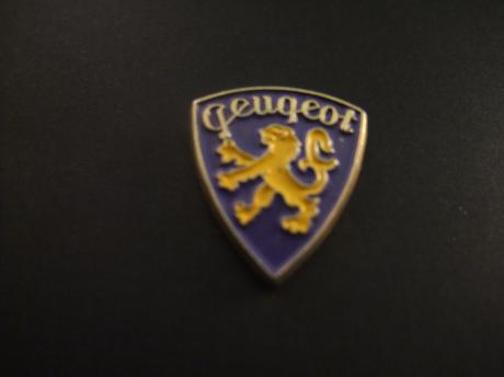 Peugeot auto logo blauw -geel